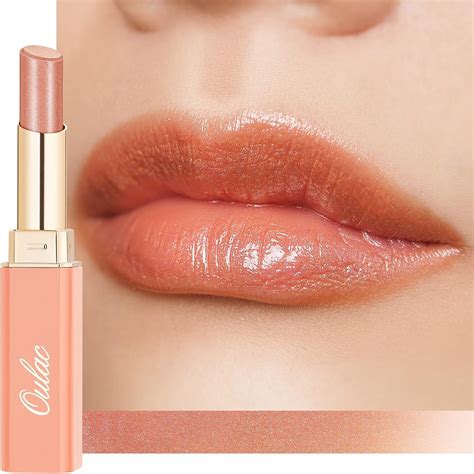 peachy nude lipstick|Oulac Moisture Peach Nude Lipstick